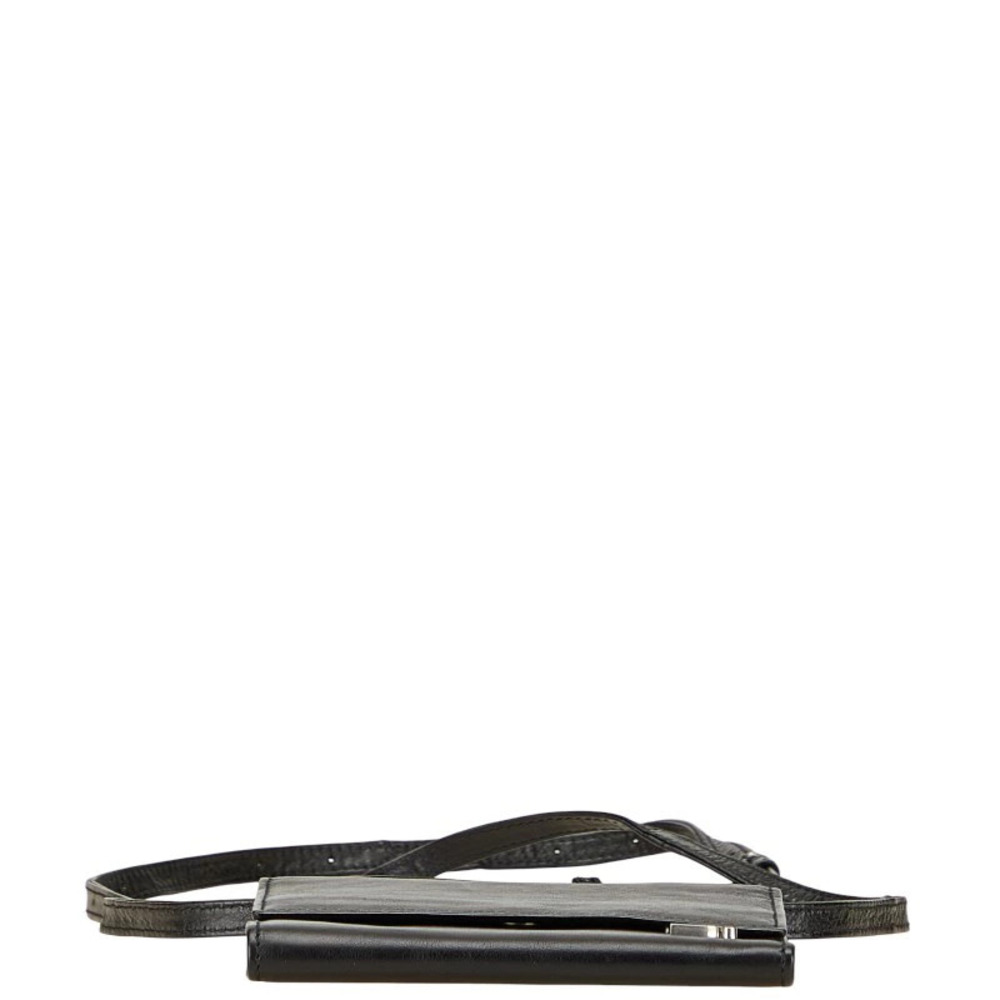 Balenciaga trifold wallet shoulder black leather - Picture 3 of 6